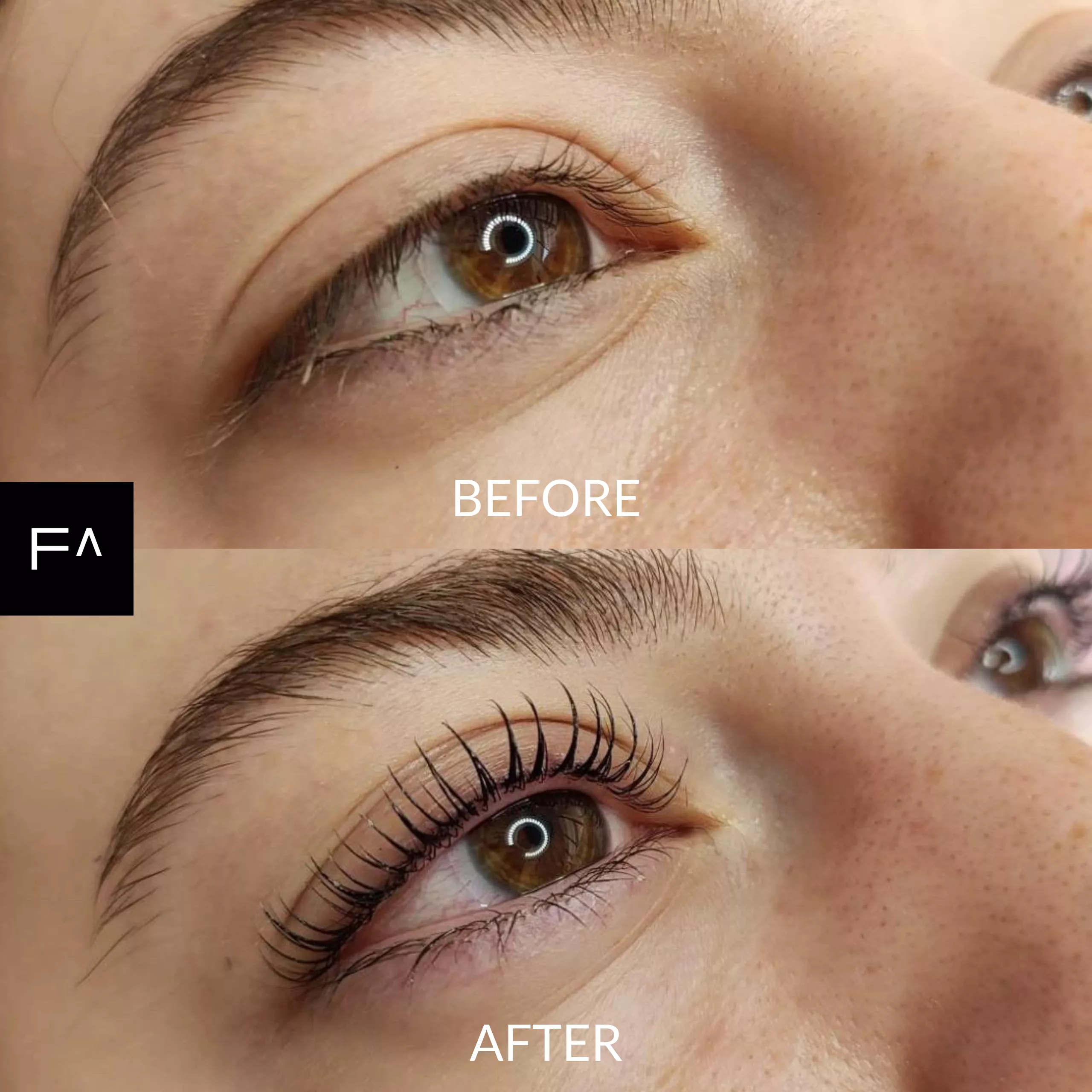 Lash lift αποτέλεσμα